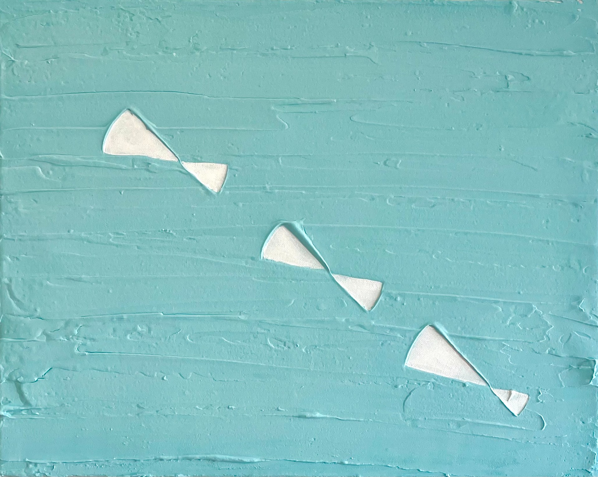 Peixes Seguros- 60 x 40 - moldura 3D