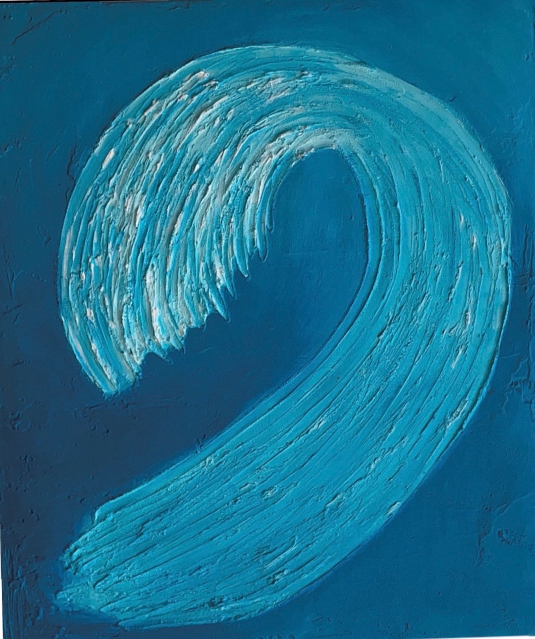 A MINHA CABEÇA É CHEIA DE ONDAS!! ! 70X60 - moldura 3D